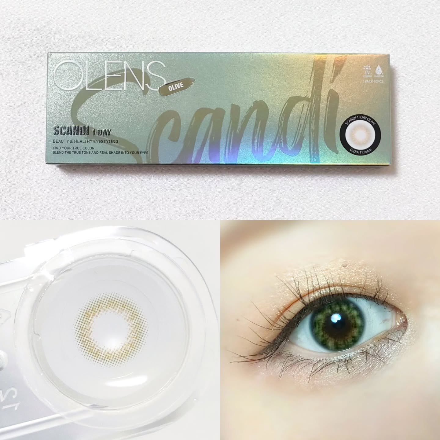 Ending 1day/OLENS/ワンデー（１DAY）カラコンを使ったクチコミ（3枚目）