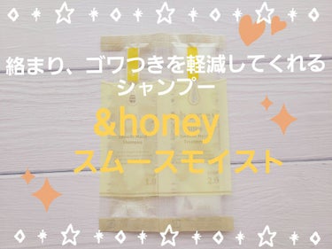 シルキー　スムースモイスチャー　シャンプー　1.0/ヘアトリートメント　2.0/&honey/シャンプー・コンディショナーを使ったクチコミ（1枚目）