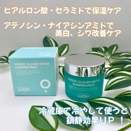 ノルディック氷河水スリーピングパック/LUOKI/フェイスクリームを使ったクチコミ(5枚目)