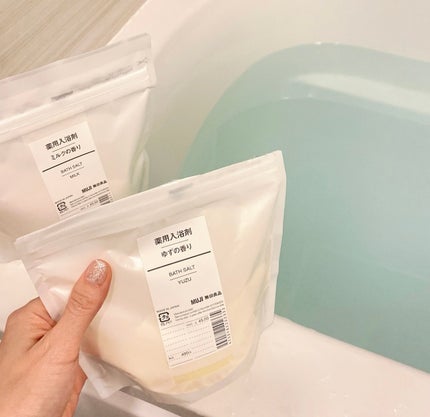 薬用入浴剤 ゆずの香り/無印良品/無機塩系入浴剤を使ったクチコミ(1枚目)
