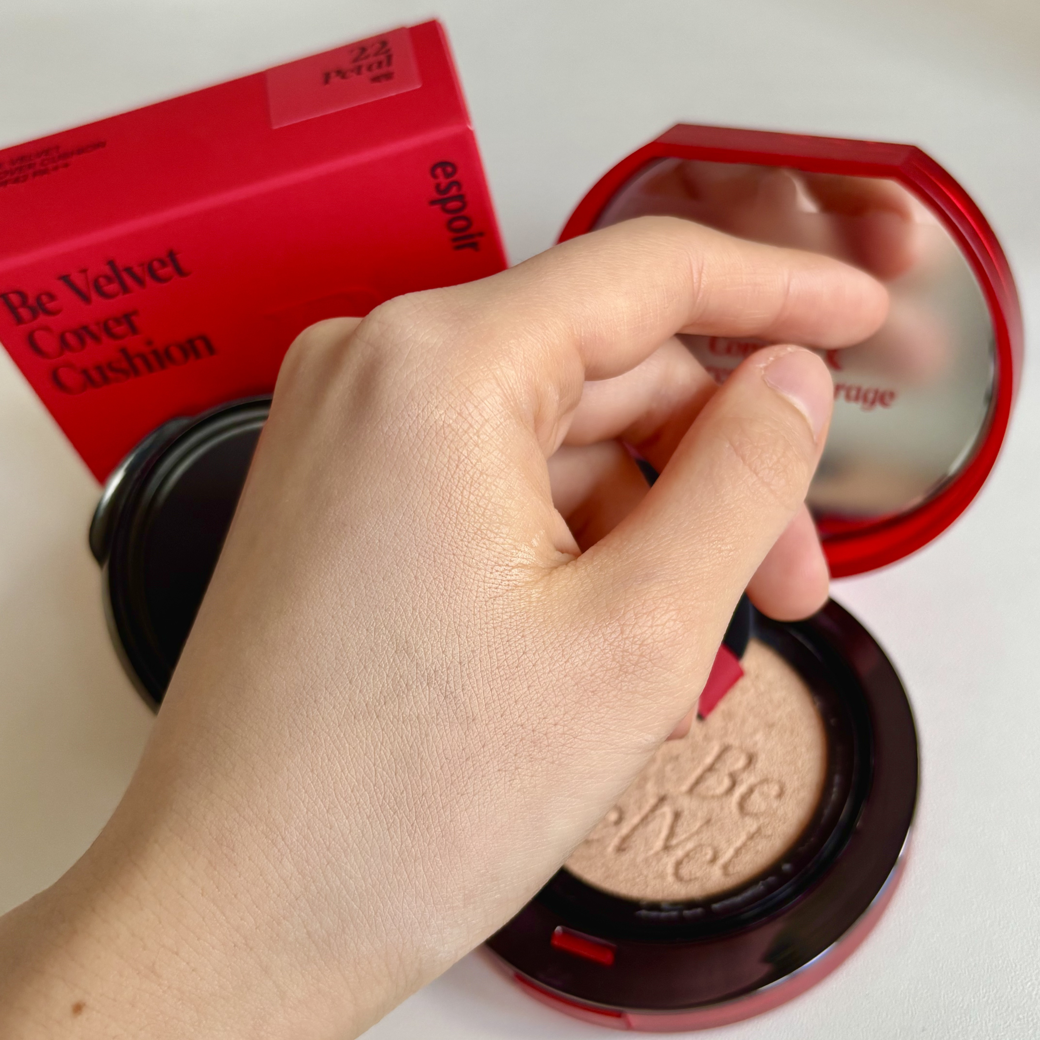 ビーベルベットカバークッション/espoir/クッションファンデーションを使ったクチコミ（3枚目）