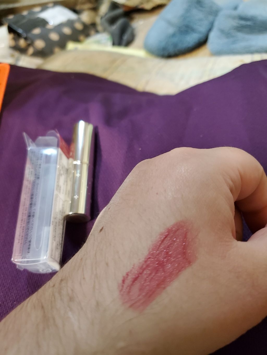 プラチナム 顔色アップ ラスティングルージュ/エルシア/口紅を使ったクチコミ(4枚目)