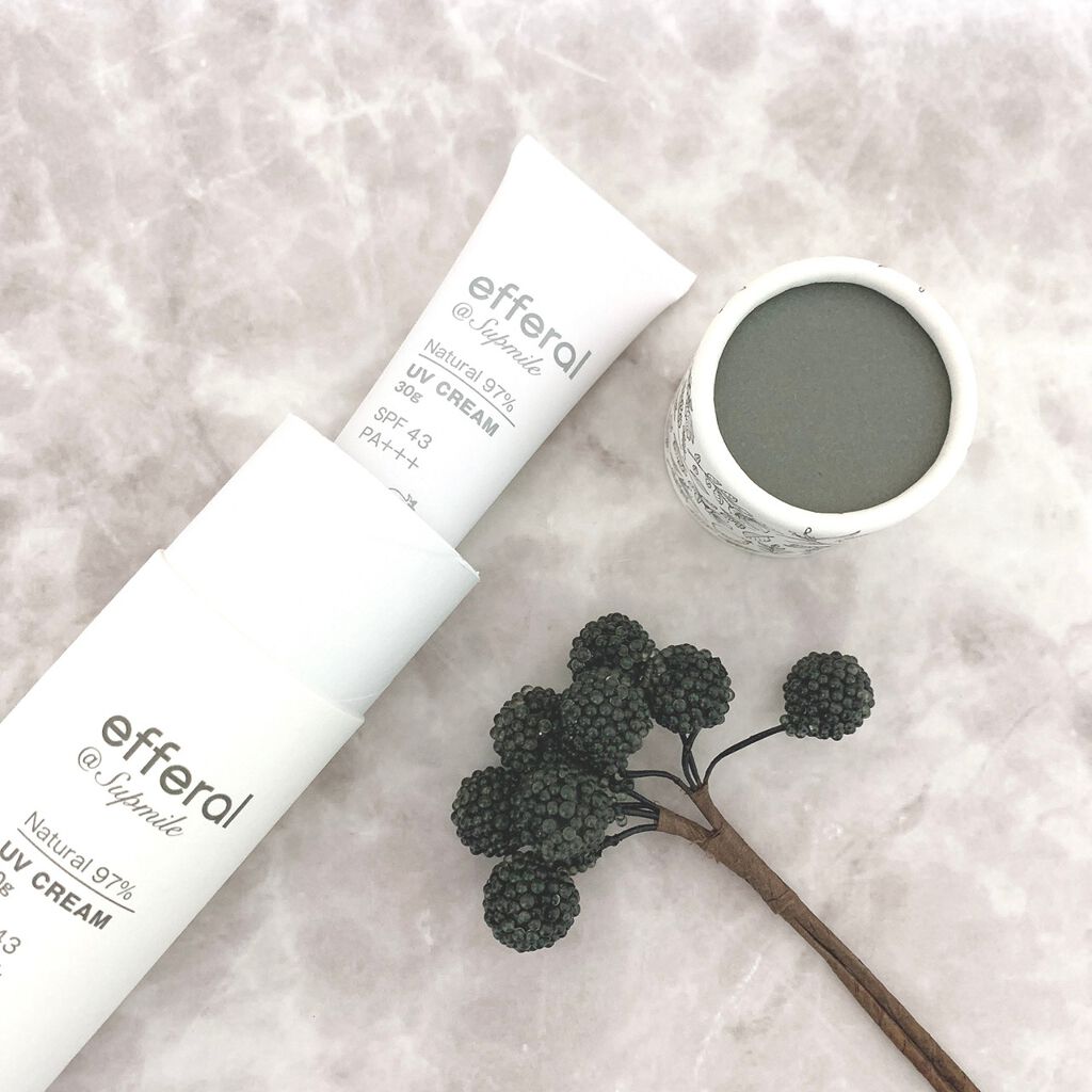 ナチュラルUVケアクリーム/efferal/日焼け止めクリームを使ったクチコミ（2枚目）