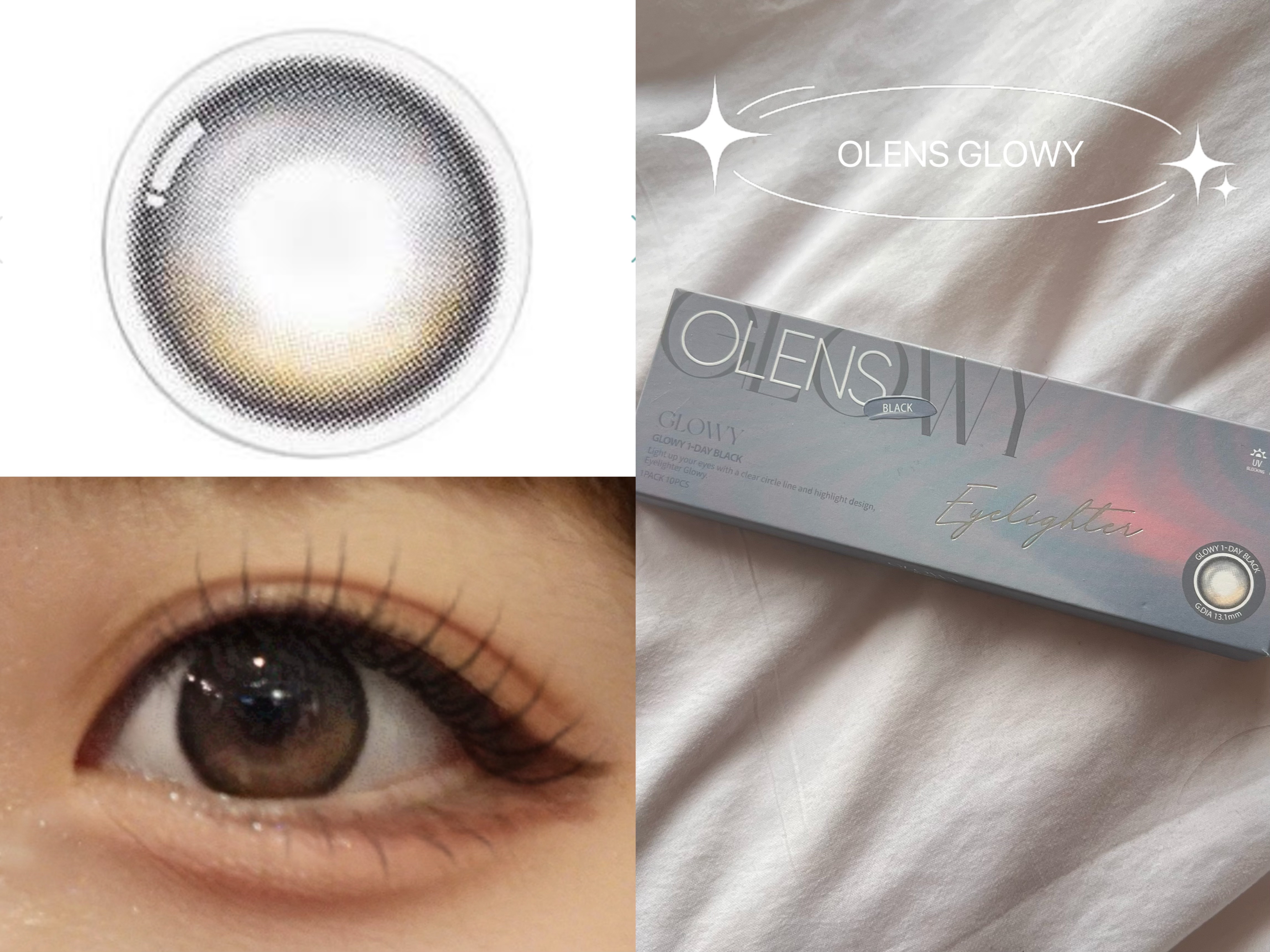 Glowy 1day/OLENS/ワンデー（１DAY）カラコンを使ったクチコミ（1枚目）