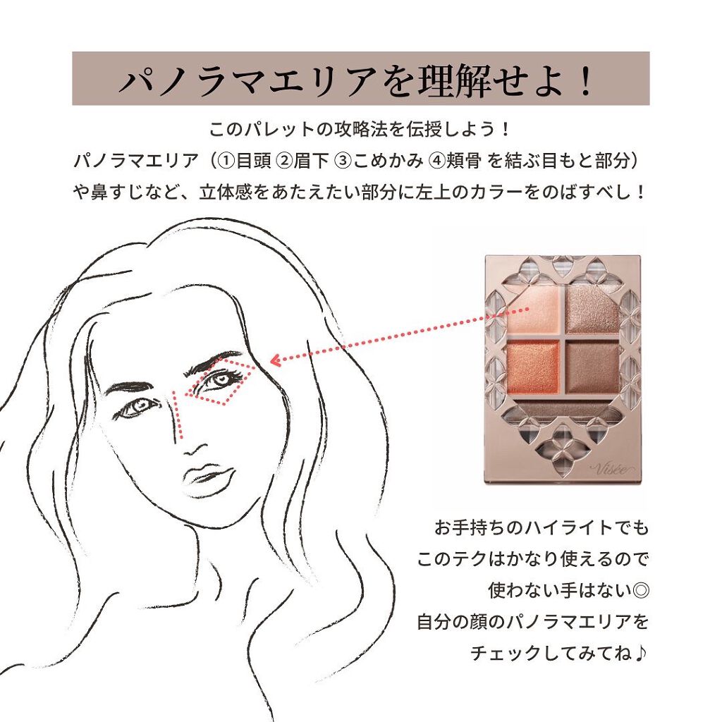 パノラマデザイン アイパレット/Visée/アイシャドウパレットを使ったクチコミ（3枚目）