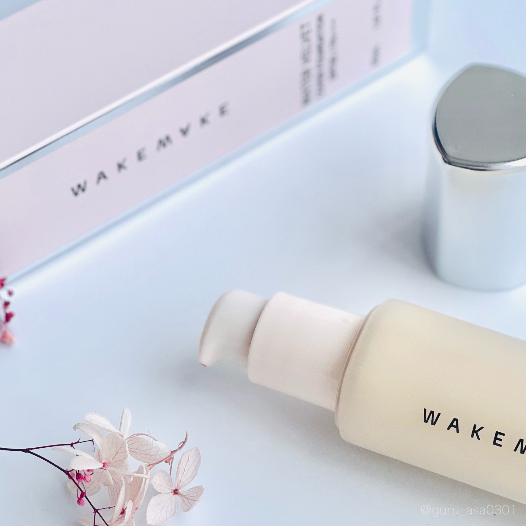 ウォーターベルベットカバーファンデーション/wakemake/リキッドファンデーションを使ったクチコミ（2枚目）