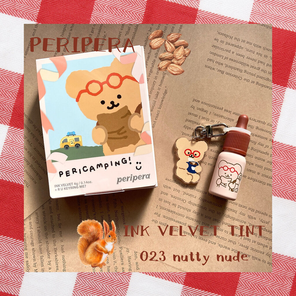 インク ベルベット 23 ナッティ ヌード(NUTTY NUDE)(TETEUM)/PERIPERA/口紅を使ったクチコミ（1枚目）