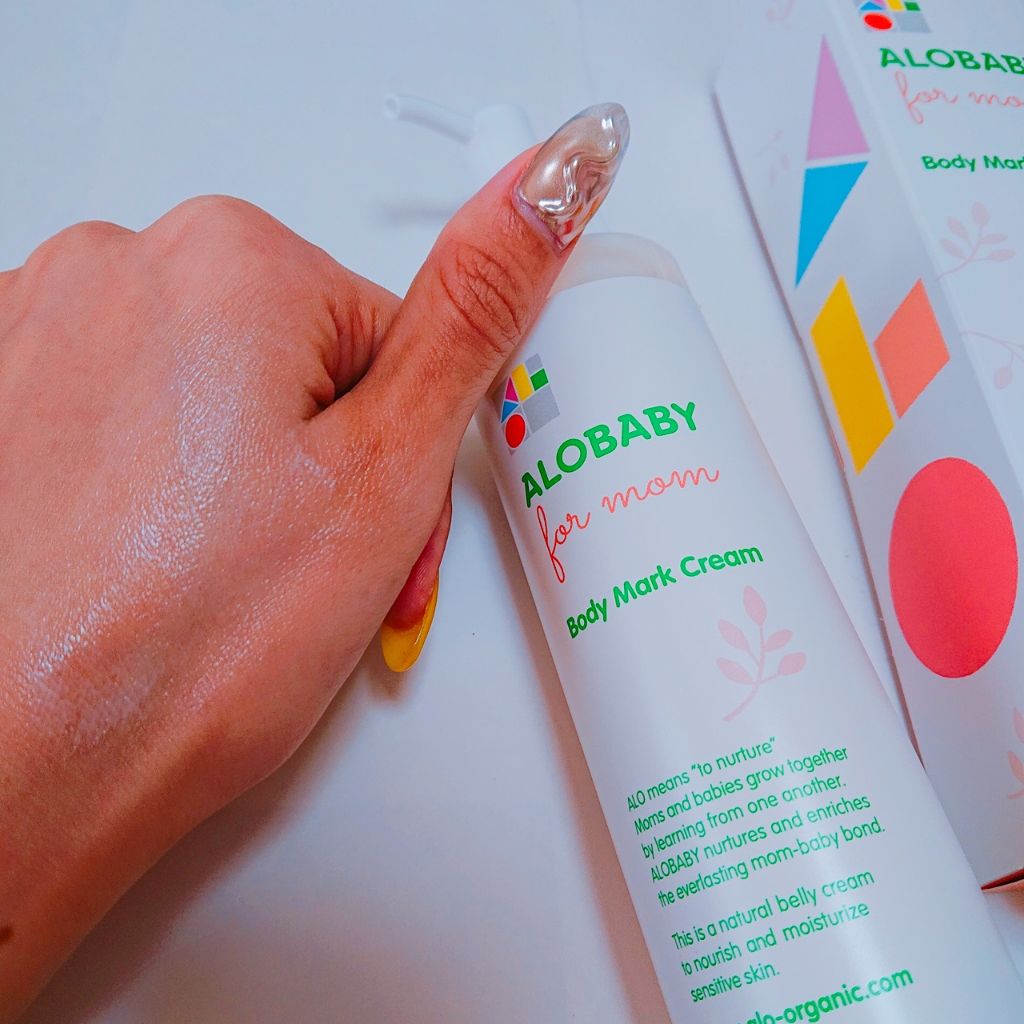 妊娠線クリーム/ALOBABY/ボディクリームを使ったクチコミ（3枚目）