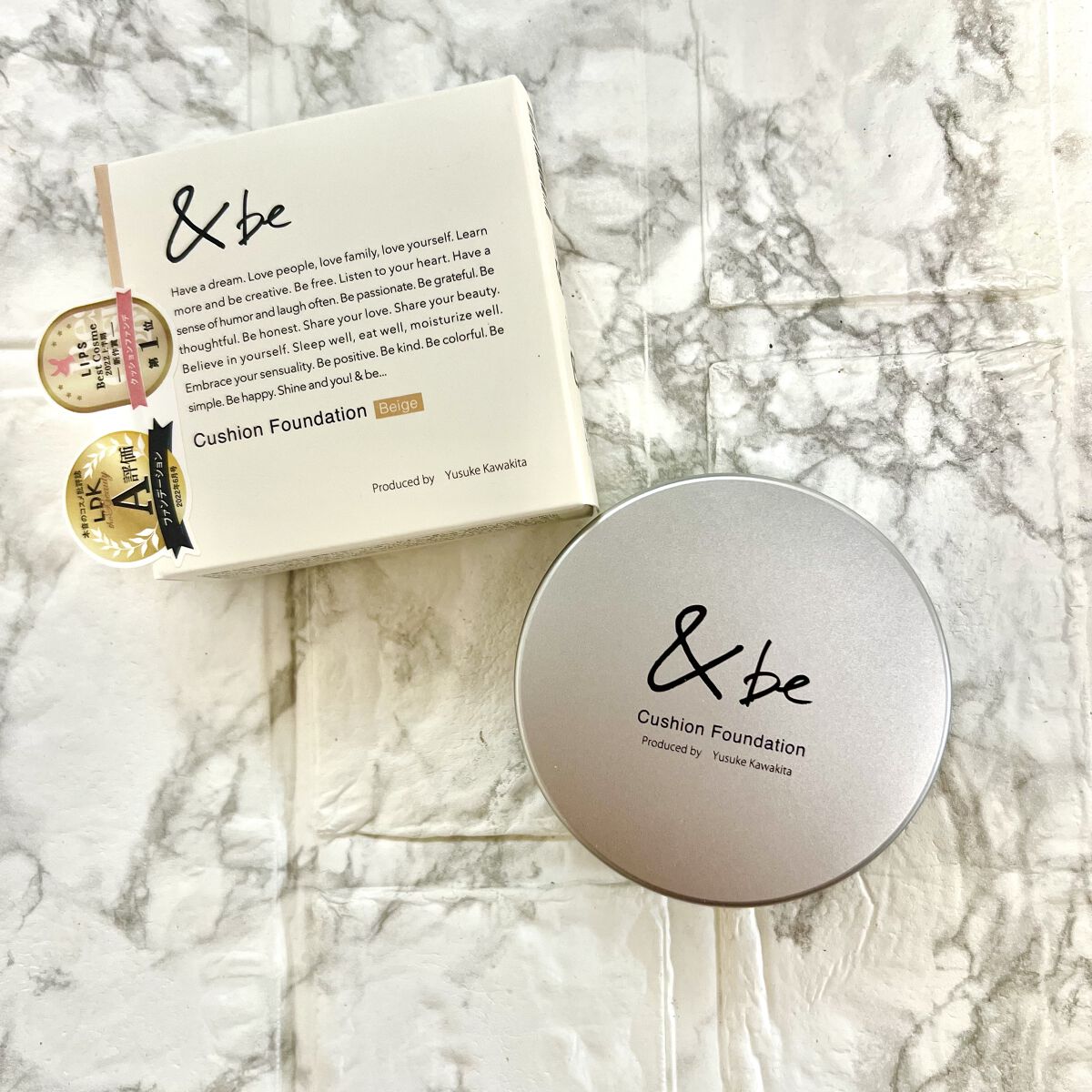 ＆be クッションファンデーション ベージュ/＆be/クッションファンデーションを使ったクチコミ（1枚目）