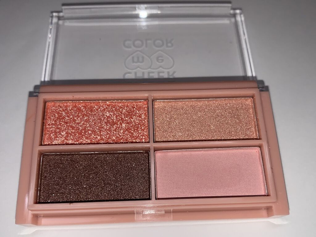 CHEER me COLOR アイシャドウ/セリア/アイシャドウパレットを使ったクチコミ（3枚目）