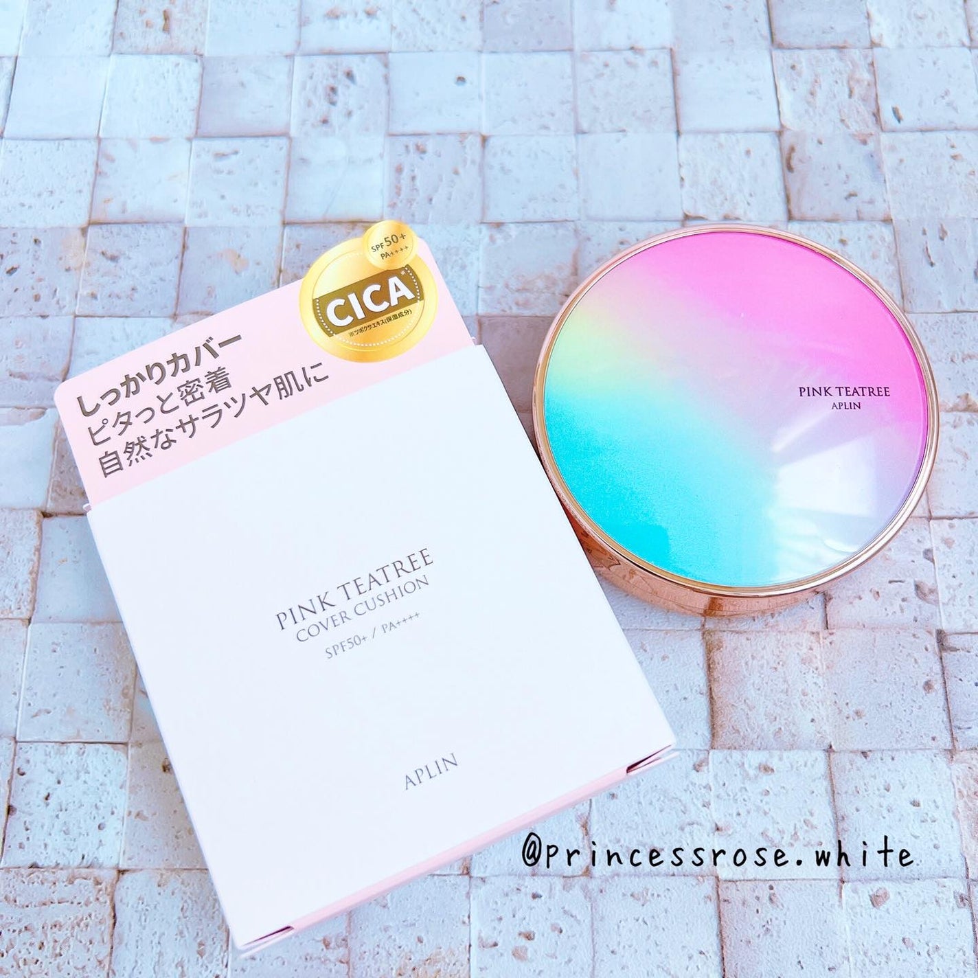 ピンクティーツリーカバークッション/APLIN/クッションファンデーションを使ったクチコミ(8枚目)