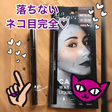 ウォータープルーフ リキッドアイライナー/CAROME./リキッドアイライナーを使ったクチコミ(1枚目)