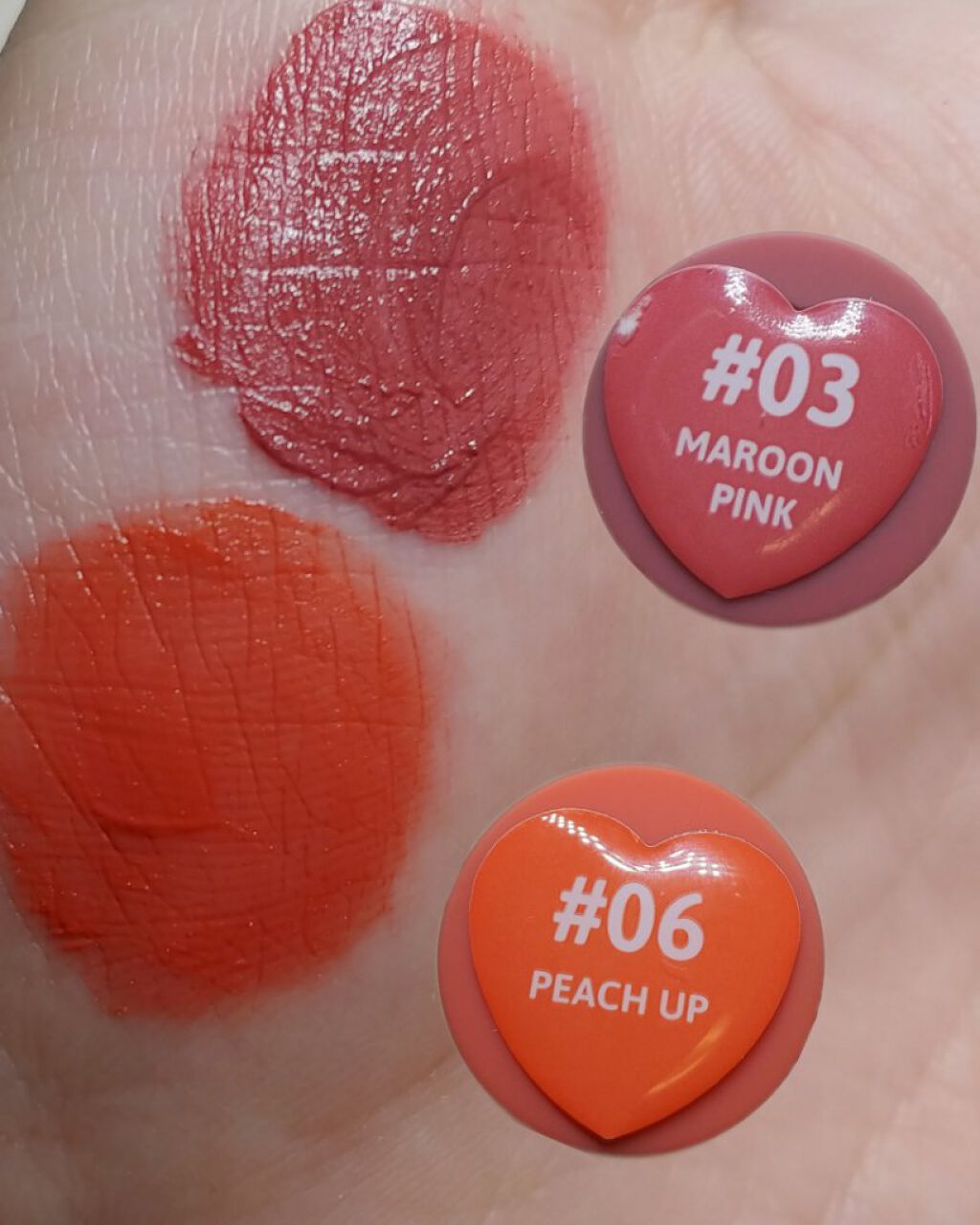 リップアンドチーク ヌードマットティント/CathyDoll/リップティントを使ったクチコミ（2枚目）