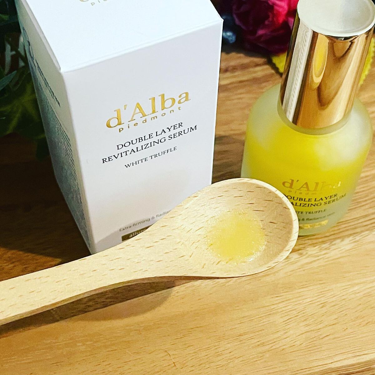 ホワイトトリュフダブルレイヤーリバイタライジングセラム/ダルバ/美容液を使ったクチコミ(3枚目)