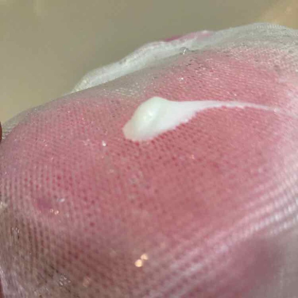 ふわふわクリーミィハートスポンジ入り洗顔ネット/KOKUBO/その他スキンケアグッズを使ったクチコミ（2枚目）