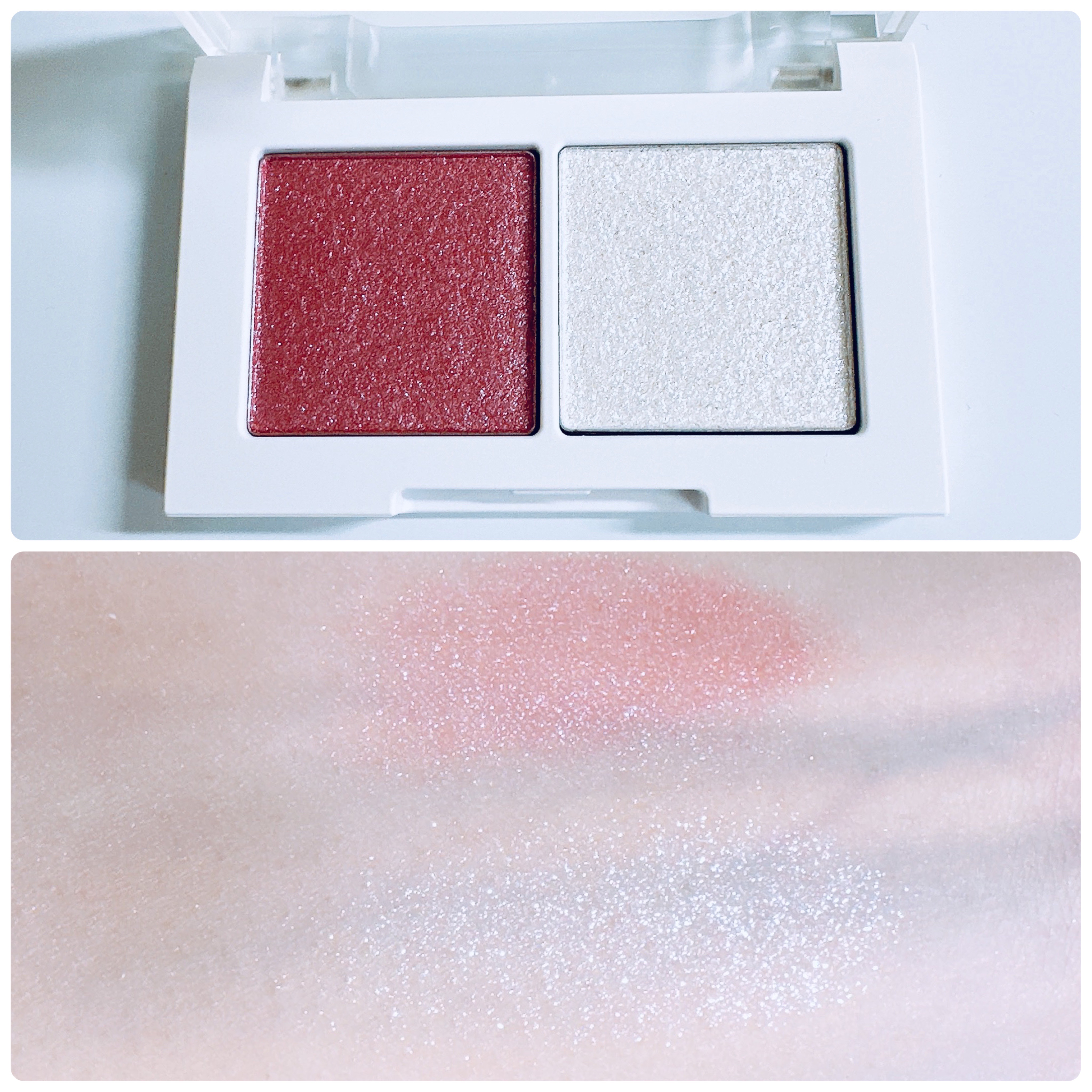 マイカラー デュオシャドウ/FAVES BEAUTY/アイシャドウパレットを使ったクチコミ（2枚目）