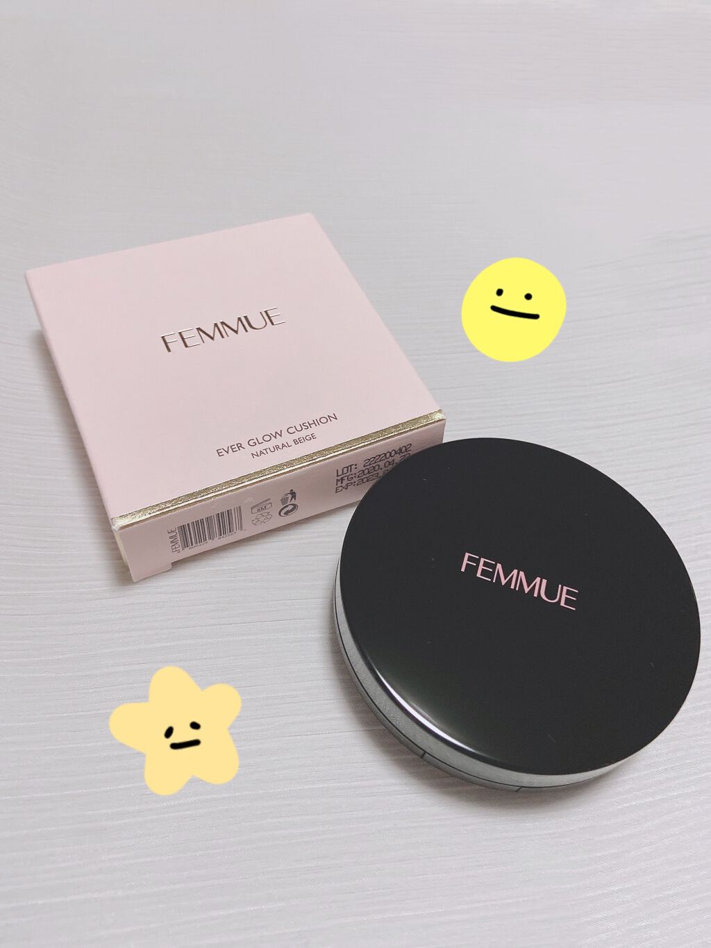 エバーグロウクッション SPF23 PA++/FEMMUE/クッションファンデーションを使ったクチコミ（1枚目）