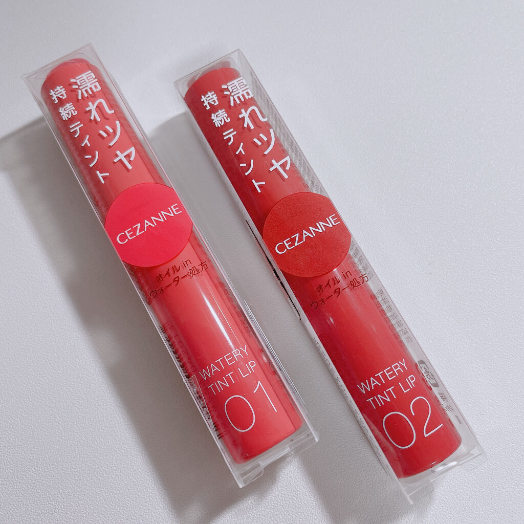 ウォータリーティントリップ/CEZANNE/リップティントを使ったクチコミ（2枚目）