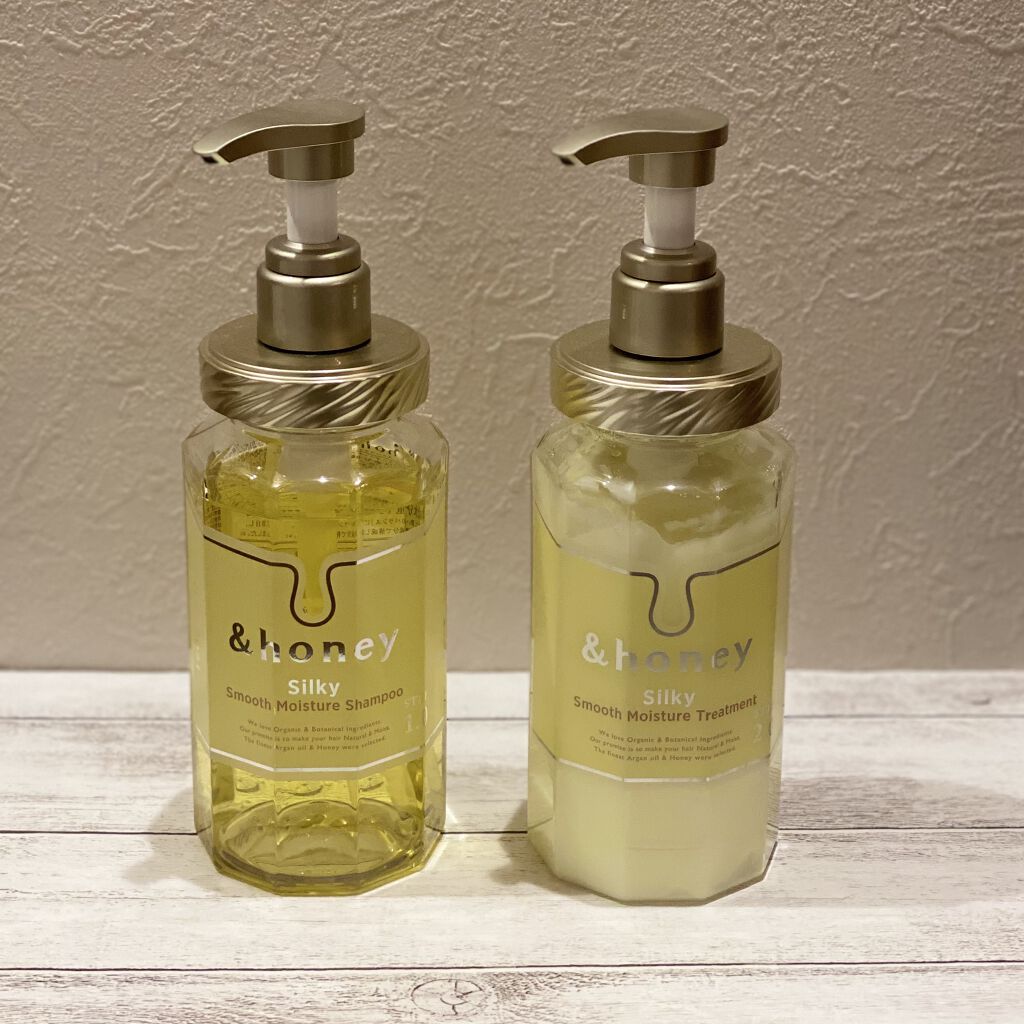 シルキー　スムースモイスチャー　シャンプー　1.0/ヘアトリートメント　2.0/&honey/市販シャンプーを使ったクチコミ（1枚目）