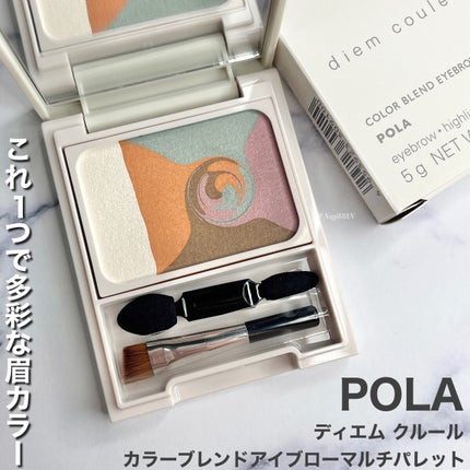 カラーブレンドアイブローマルチパレット/ディエム クルール/パウダーアイブロウを使ったクチコミ(1枚目)