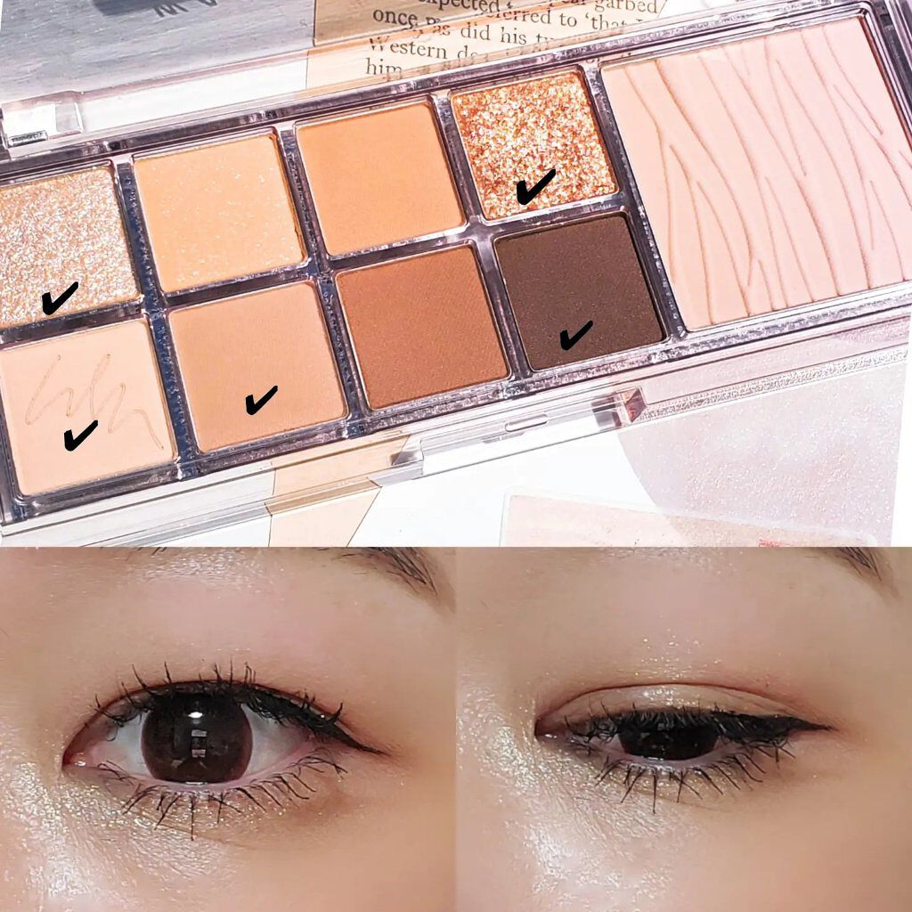 ミックスブラーリングアイパレット/wakemake/マルチパレットを使ったクチコミ（3枚目）