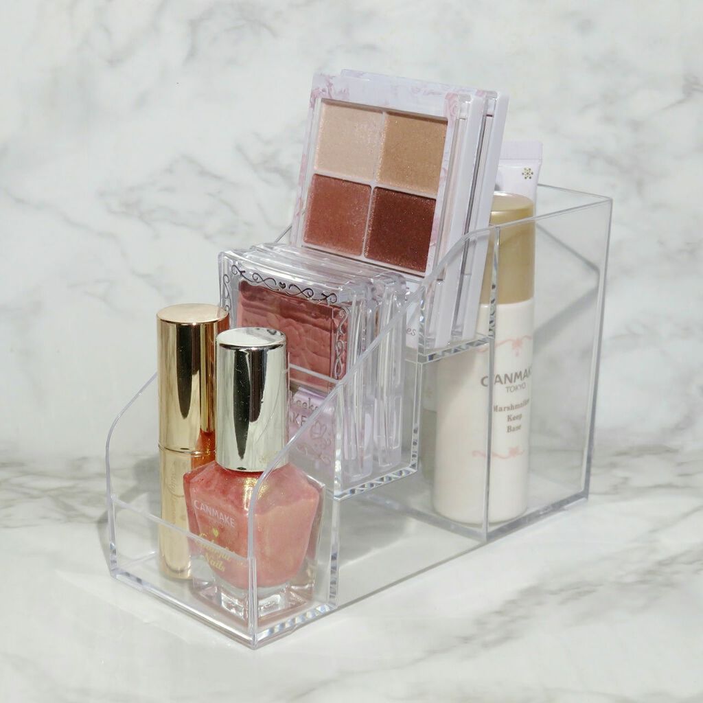3段式クリアーケース/DAISO/その他化粧小物を使ったクチコミ（3枚目）