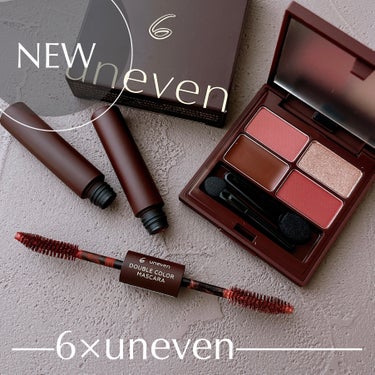 uneven 6×uneven eye paletteのクチコミ「\あの6とunevenのお洒落コラボコスメ🤎/

┈┈┈┈┈┈┈┈┈┈
🏷️ 6×uneven.....」（1枚目）