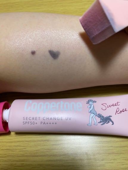 コパトーン シークレットチェンジUV スイートローズ/コパトーン/日焼け止めジェルを使ったクチコミ(4枚目)