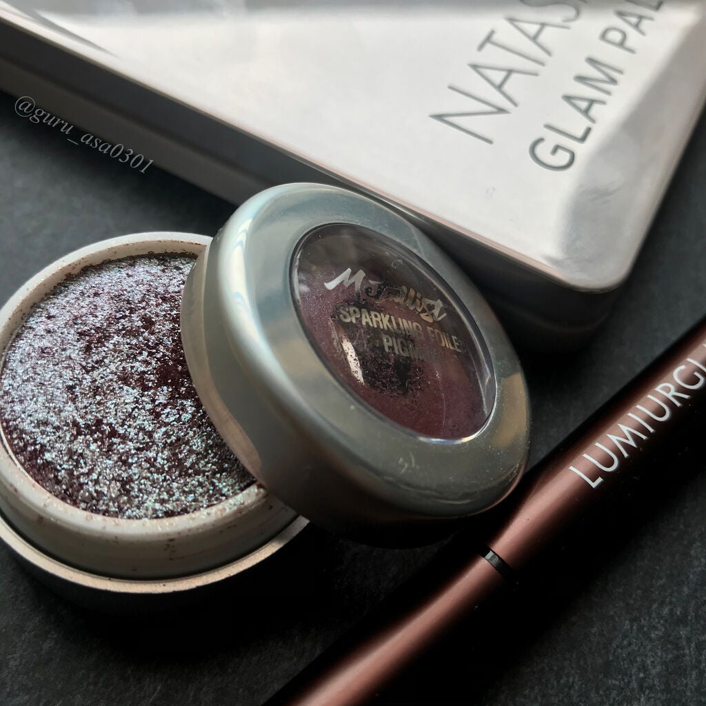 Metallist Sparkling Foiled Pigment/touch in SOL /単色アイシャドウを使ったクチコミ(1枚目)