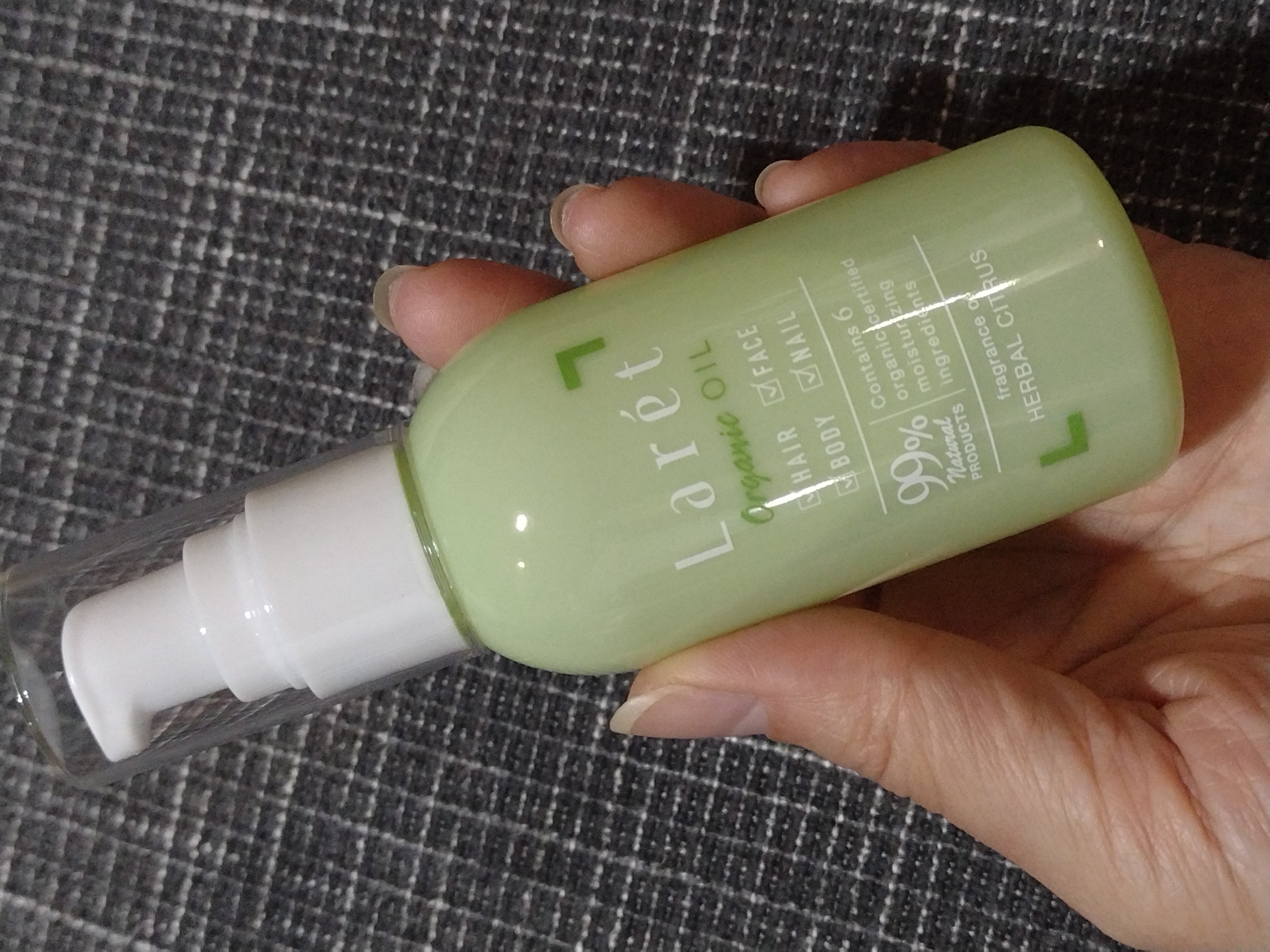 オーガニックオイル/Laret/ヘアオイルを使ったクチコミ（1枚目）