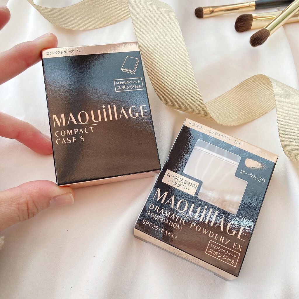 ドラマティックパウダリー EX/マキアージュ/パウダーファンデーションを使ったクチコミ（2枚目）