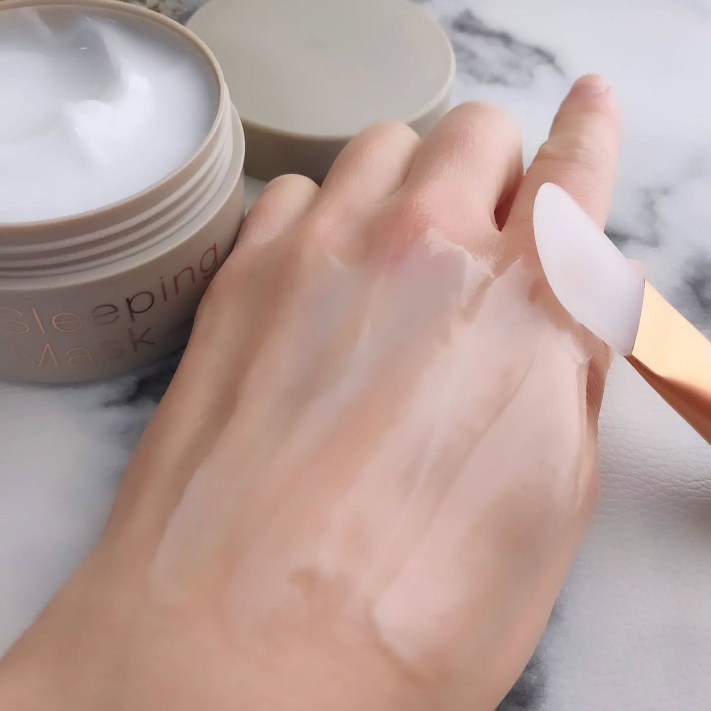 スリーピングマスク with CICA/b.glen/フェイスクリームを使ったクチコミ(6枚目)