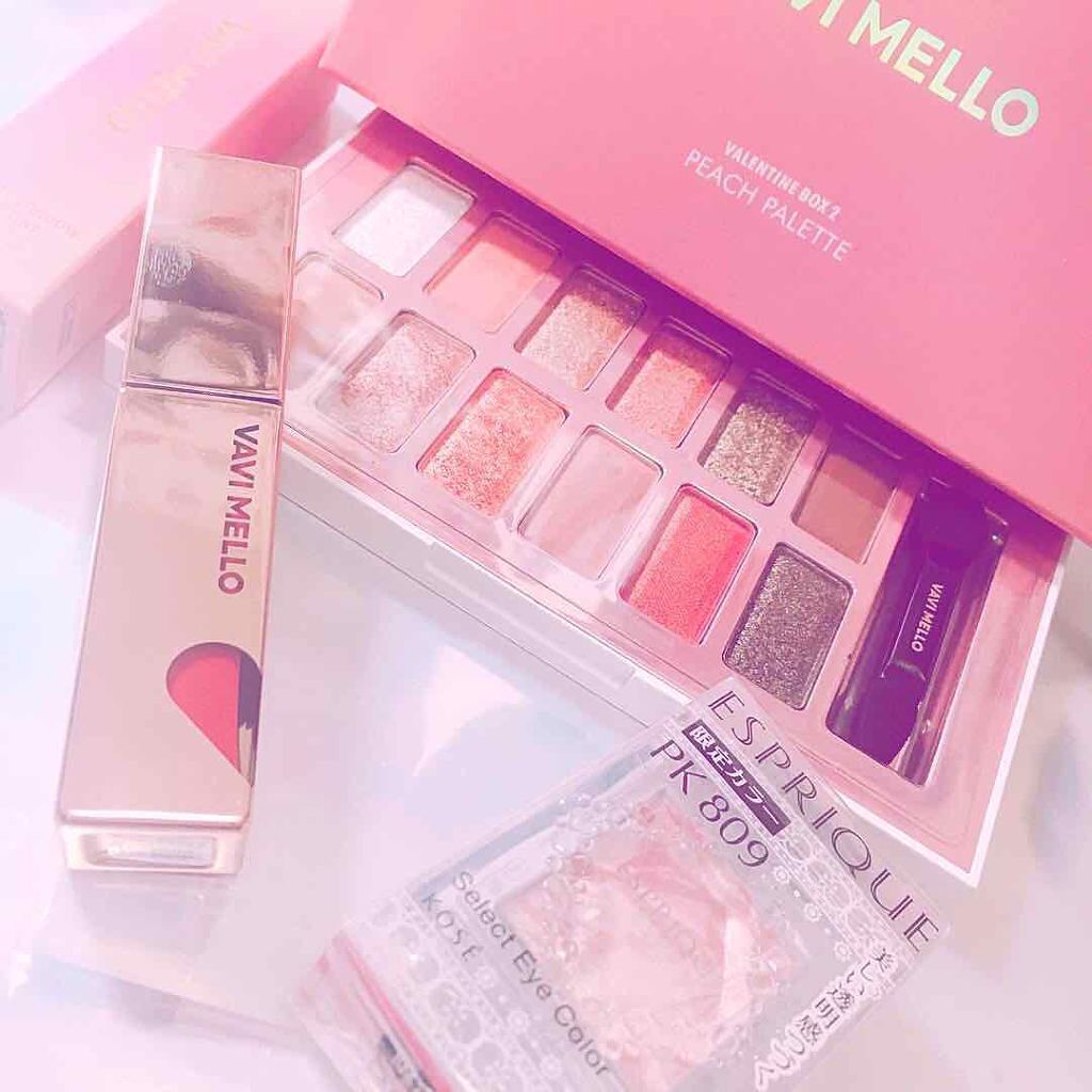 バレンタインボックス2 ピーチパレット/VAVI MELLO/アイシャドウパレットを使ったクチコミ（1枚目）