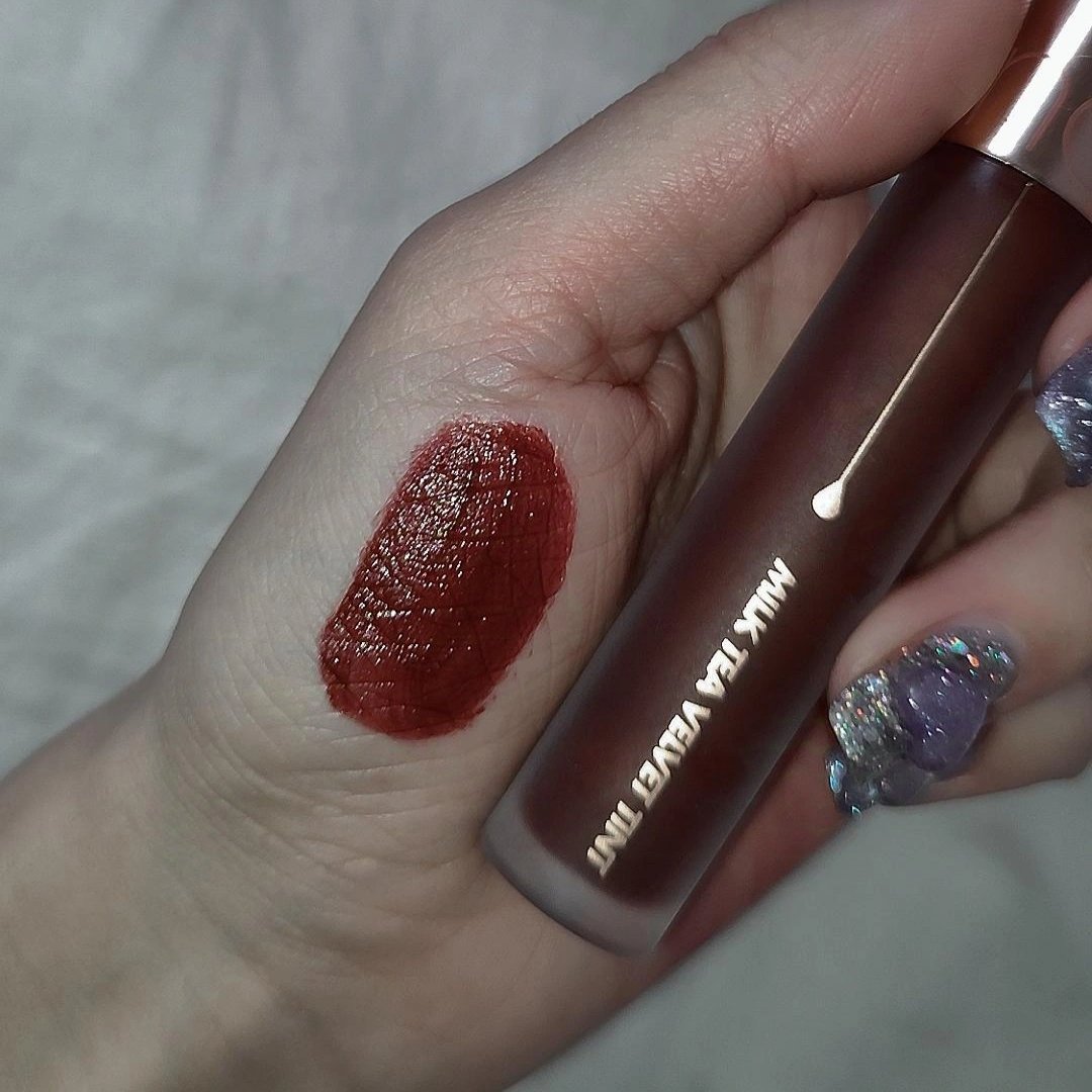 ミルクティーベルベットティント/rom&nd/リップティントを使ったクチコミ（3枚目）