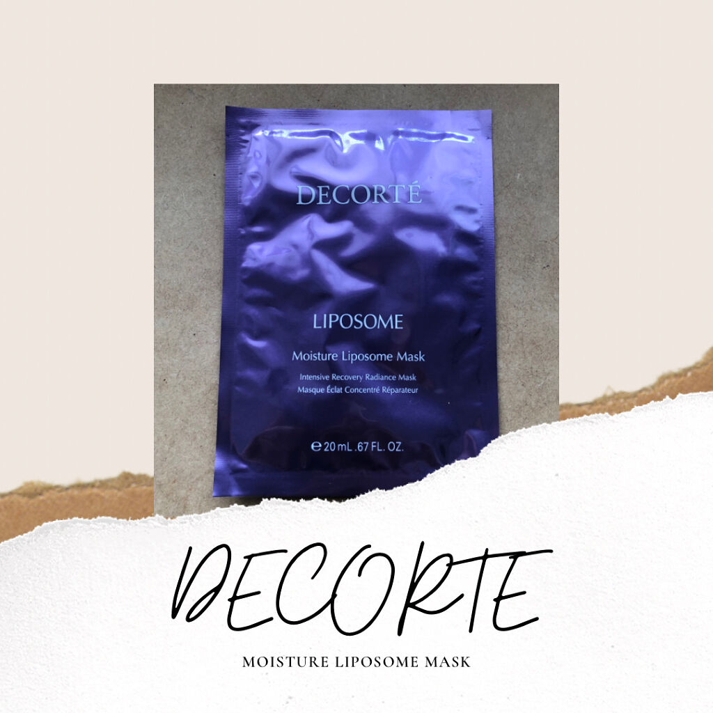 モイスチュア リポソーム マスク/DECORTÉ/シートマスク・パックを使ったクチコミ（1枚目）