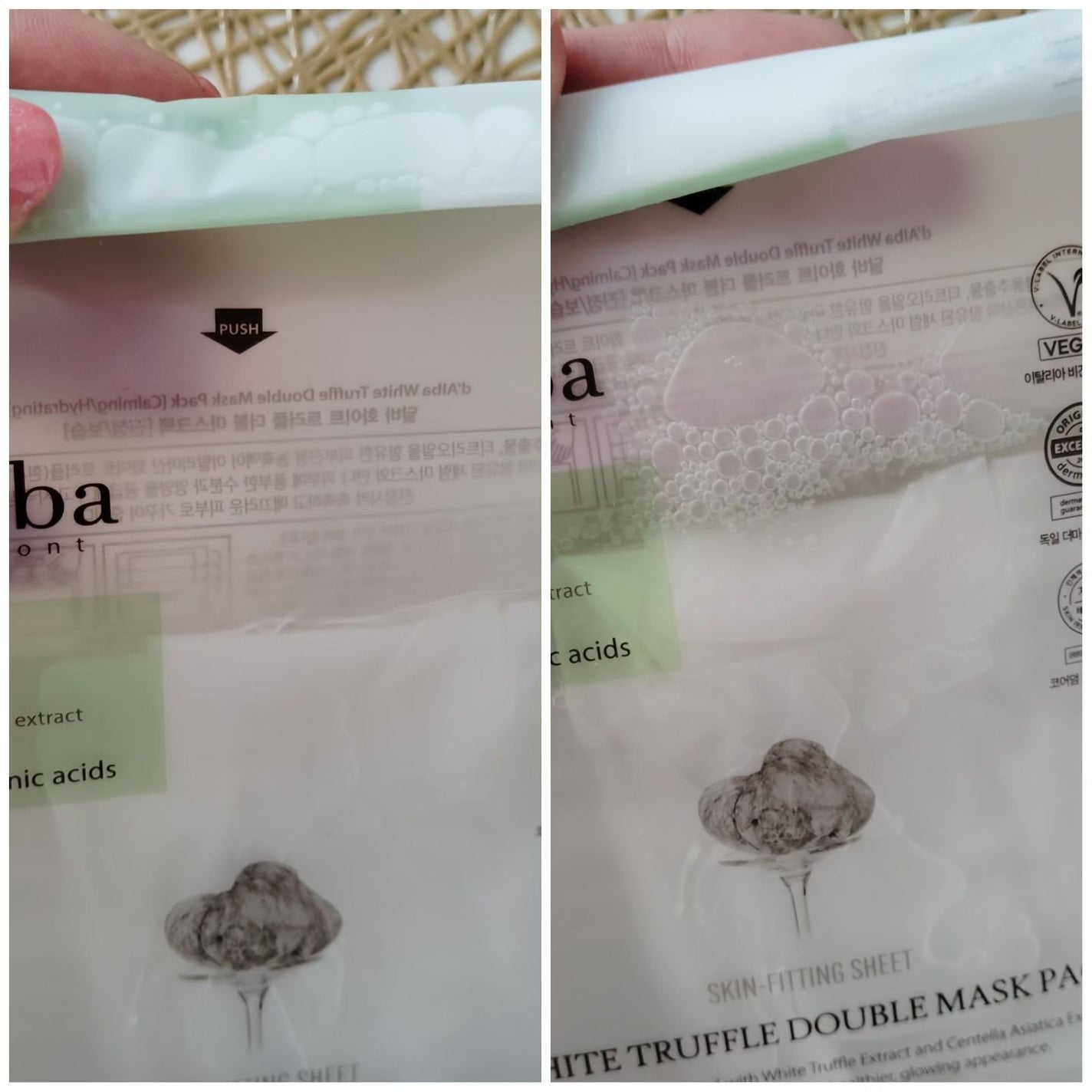 ホワイトトリュフダブルマスクパック(鎮静/保湿) /ダルバ/シートマスク・パックを使ったクチコミ(2枚目)