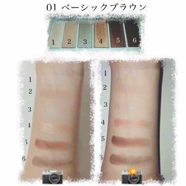 AC カラーアイパレット 01 ベーシックブラウン/AC MAKEUP/アイシャドウパレットを使ったクチコミ（3枚目）