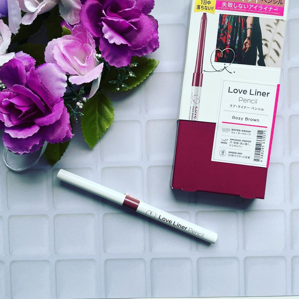 クリームフィットペンシル＜アイライナー＞ ロージィブラウン/ラブ・ライナー/ペンシルアイライナーを使ったクチコミ（1枚目）