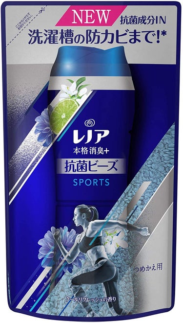 レノア 本格消臭 デオドラントビーズ スポーツ クールリフレッシュ 詰め替え430ml