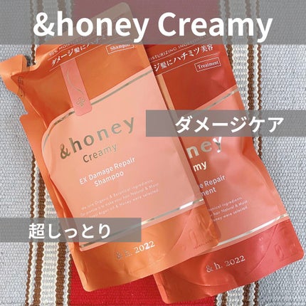 Creamy EXダメージリペアシャンプー1.0/ヘアトリートメント2.0/&honey/市販シャンプーを使ったクチコミ(1枚目)