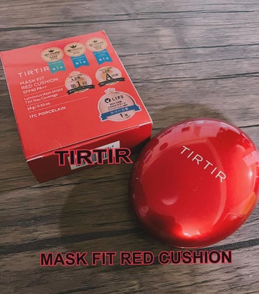 TIRTIR MASK FIT RED CUSHION
全3色 の中で、17CPORCELAINを使用してみました
SPF40PA++ 
玉子のような形でツヤツヤREDがインパクト大のクッションファンデ