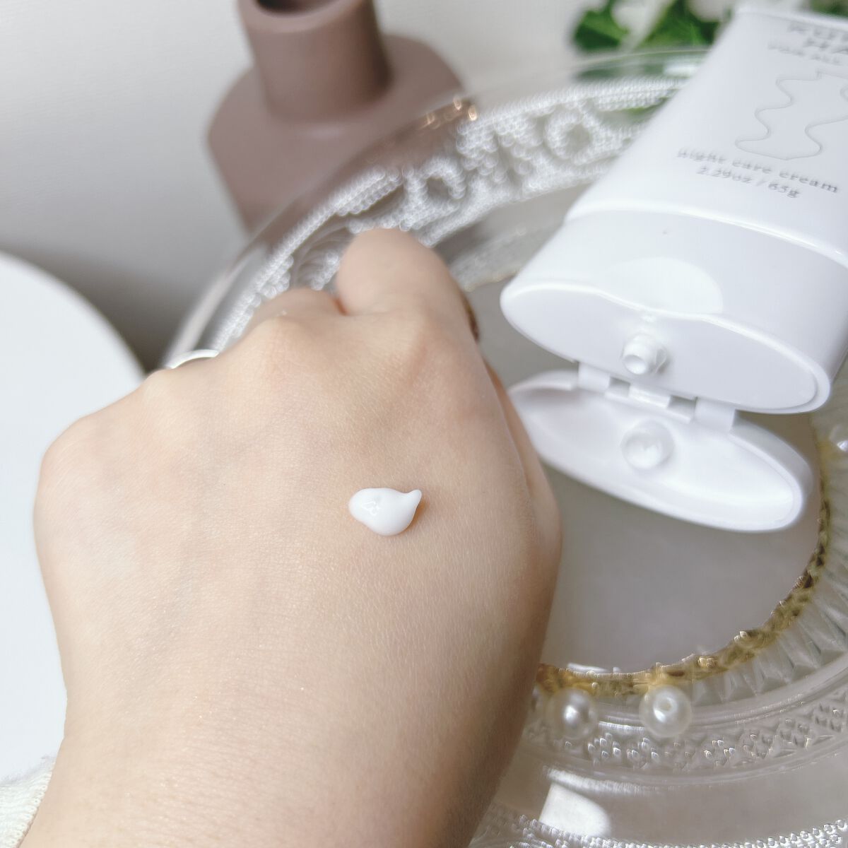 クルリ ナイトケア クリーム/KURURI/アウトバストリートメントを使ったクチコミ（3枚目）