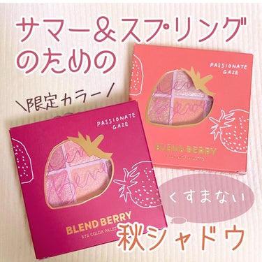 オーラクリエイション 101 グースベリー＆セピアブラウン(限定カラー)/BLEND BERRY/アイシャドウパレットを使ったクチコミ（1枚目）