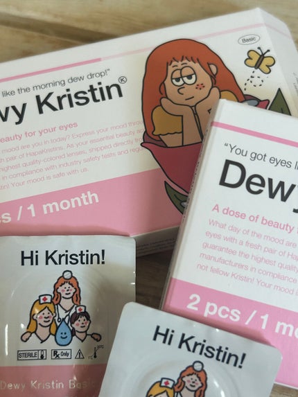 デューイクリスティン グレー/Hapa kristin/カラーコンタクトレンズを使ったクチコミ(5枚目)