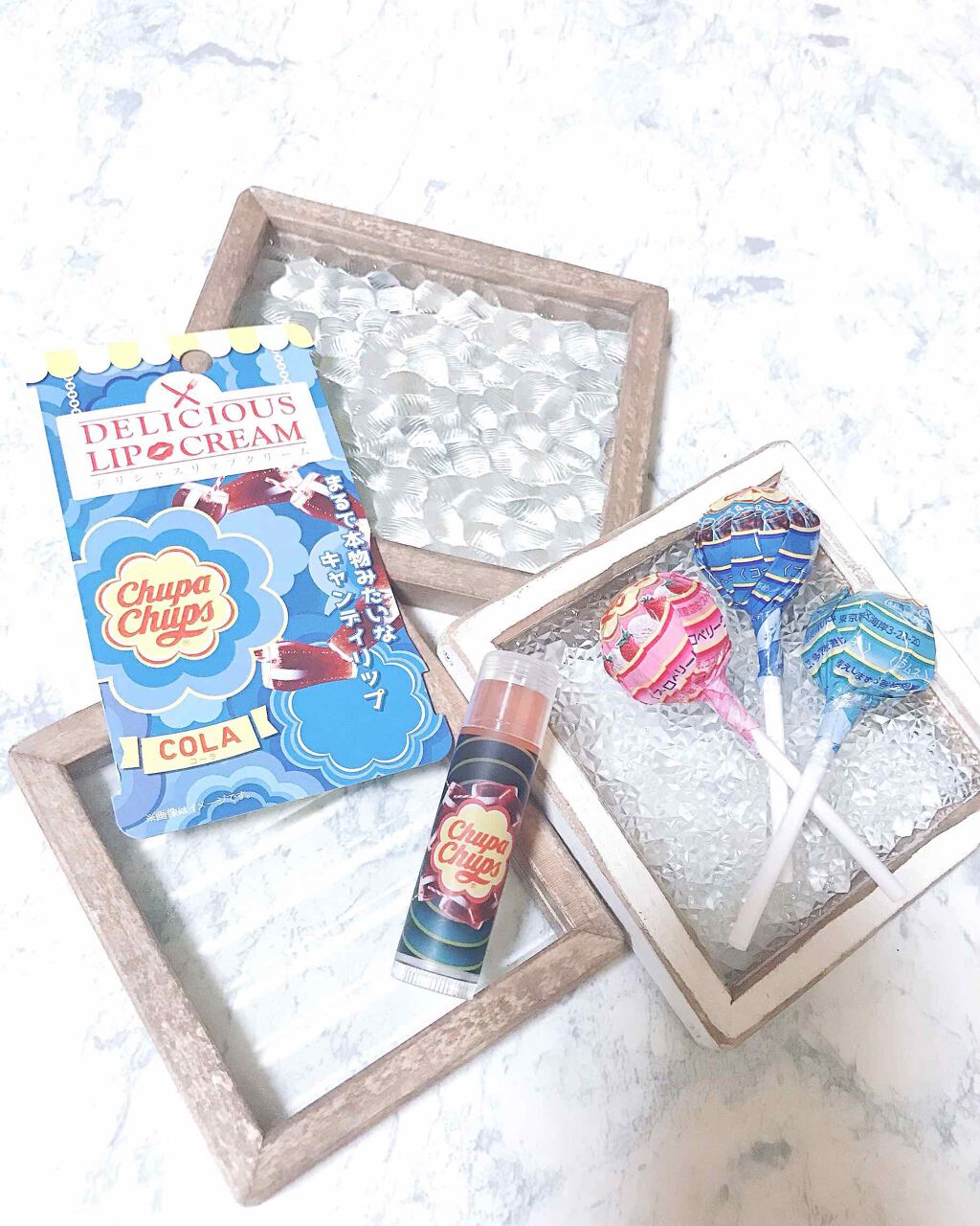 デリシャスリップクリーム Chupa Chups（チュッパチャプス）/デリシャスリップクリーム/リップクリームを使ったクチコミ（1枚目）