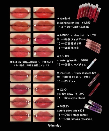 ベール ティント デューイ 02 MAROON BLOOD/CLIO/口紅を使ったクチコミ（1枚目）