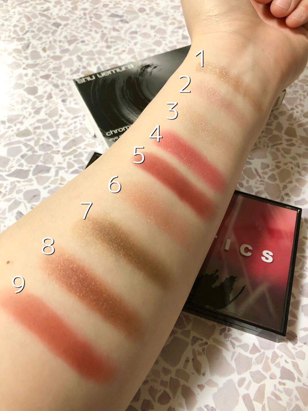 クロマティックス - アズキ フラッシュ/shu uemura/アイシャドウパレットを使ったクチコミ(3枚目)