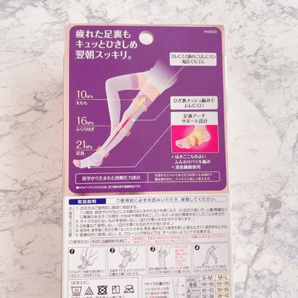 美脚ロング M〜L/SLIMWALK/着圧ソックス・レギンスを使ったクチコミ(3枚目)