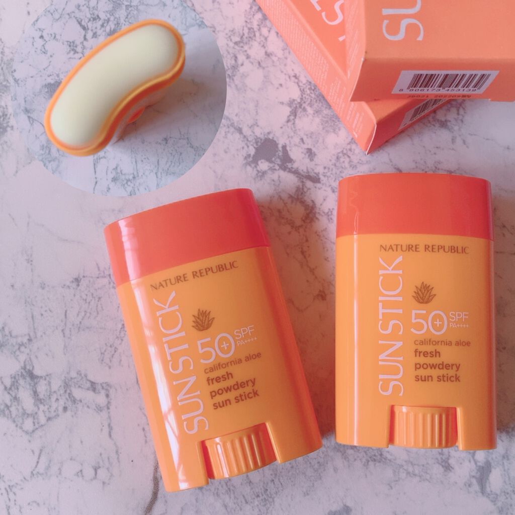 サラサラSUNデュオ サンスティック /ネイチャーリパブリック/日焼け止めスティックを使ったクチコミ（1枚目）