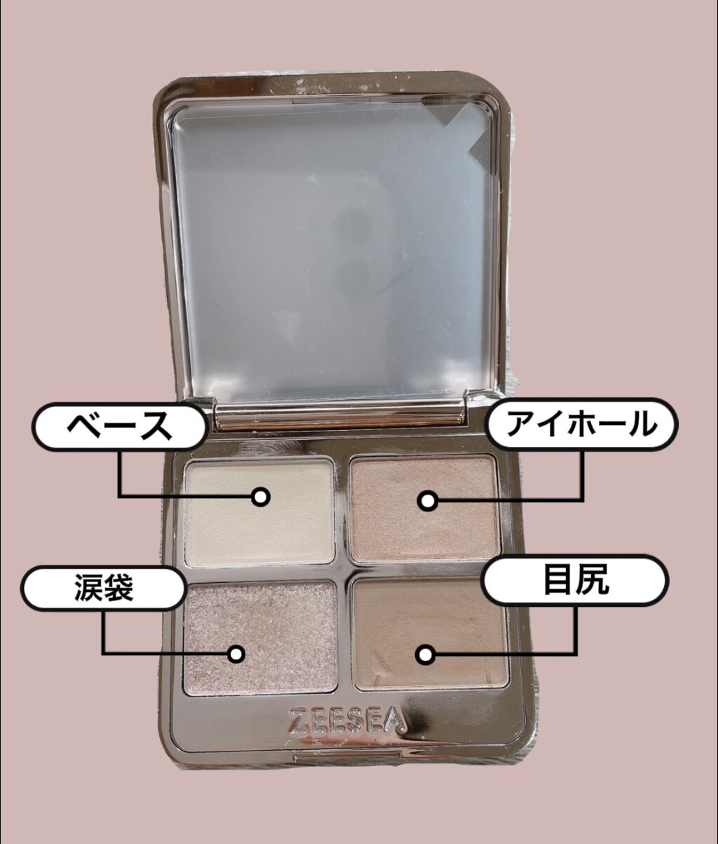 アニマルアイシャドウ(4シェード)/ZEESEA/アイシャドウパレットを使ったクチコミ（2枚目）